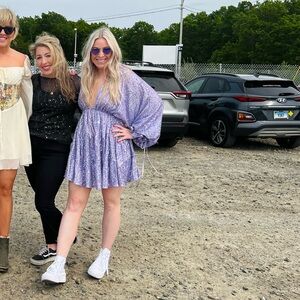 ASOS Purple Long Sleeve Sparkle Dress